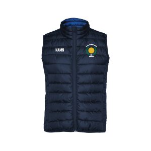 Marinblå dunväst dam