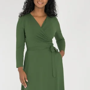 Ready to go short jersey dress - Forrest Green