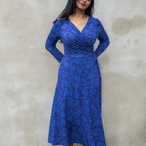 Ready to go midi jersey dress - Blue