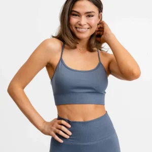 Signature Seamless Sports Bra Navy