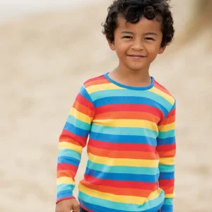 Långärmad t-shirt regnbågsfärger