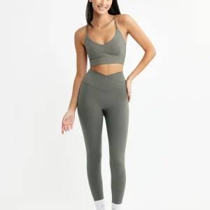 Ultimate Wrap Over Tights Khaki
