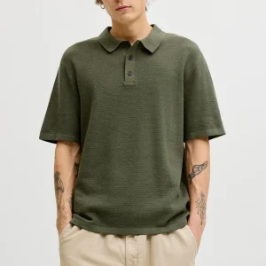 Jack & Jones Goerge Relaxed Fit Knit Polo Dusty Olive