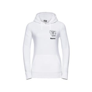 Vit Russell hoodie dam