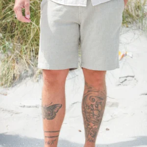 Selected Regular Brody Linen Shorts Vetiver