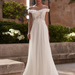 Billig brudklänning Milagros Bianco Evento (ej onlineköp)