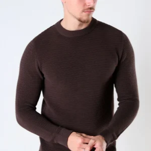 Solid Valencia Crew Knit Slate Black