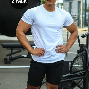 Muscle Fit T-shirt 2-Pack White
