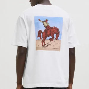 Jack & Jones Marrakesh Back Tee SS  Bright White Horse