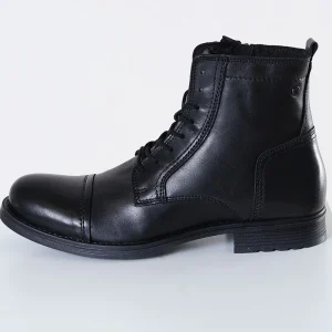 Jack & Jones RUSSEL LEATHER BOOTS Anthracite