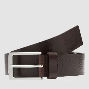 Jack & Jones JACSTOCKHOLM LEATHER BELT NOOS Black Coffee