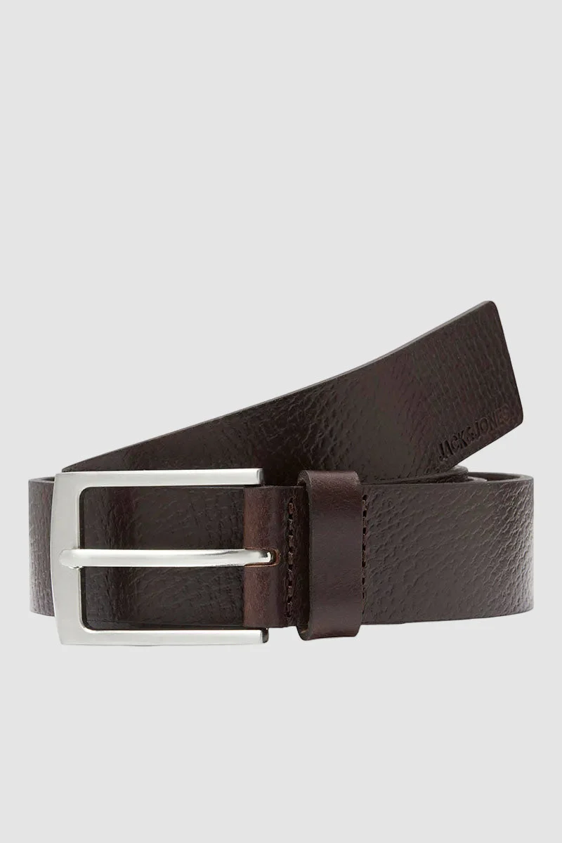 Jack & Jones JACSTOCKHOLM LEATHER BELT NOOS Black Coffee - Bild 2