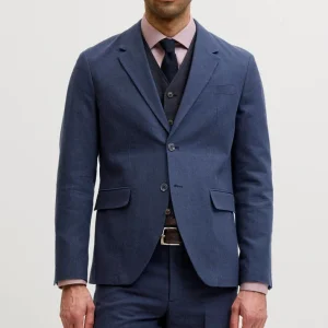 Jack & Jones Martin Summer Blazer Linen Blend Dark Navy