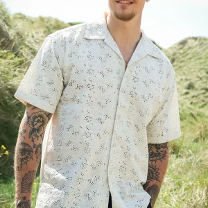 Jack & Jones Havana Lace Resort Shirt Moonbeam