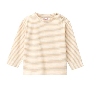 Långärmad t-shirt gulrandig