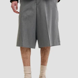 Jack & Jones Stowen Toby Chino Shorts Extra Long LN Grey Melange