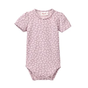 Body kortärmad blommig