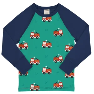 Långärmad t-shirt brandbilar