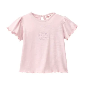 Kortärmad topp broderi