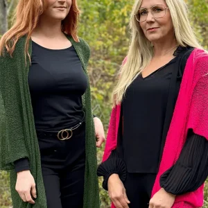 Biasa Kofta - Finstickad lång kofta för alla tillfällen