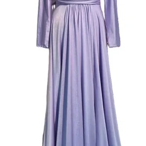 REA Aftonklänning / Balklänning med lång ärm  PartyLine 11835 lilac